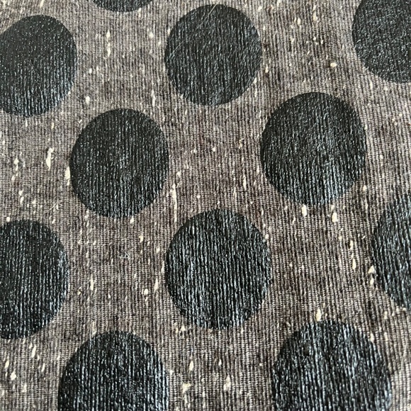 Armani Exchange Tweed A-line Coated Wool Blend Polka dot Pleated Gray Skirt - Picture 12 of 13